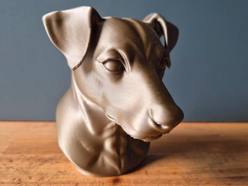 Jack Russel Bust – Realistic Dog Sculpture