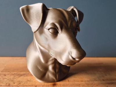 Jack Russel Bust – Realistic Dog Sculpture