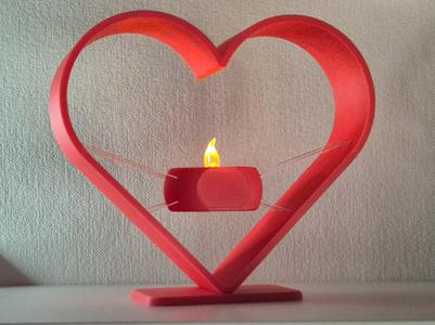 Suspended Heart LED Tealight (Mother's Day)