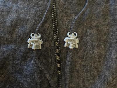 samurai warrior drawstring beads