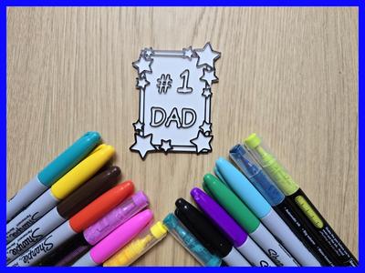Dad Father's Day Gift Number 1 DIY Coloring