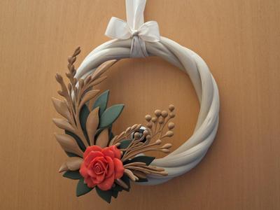 Cozy 3D‑Printed Floral Wreath