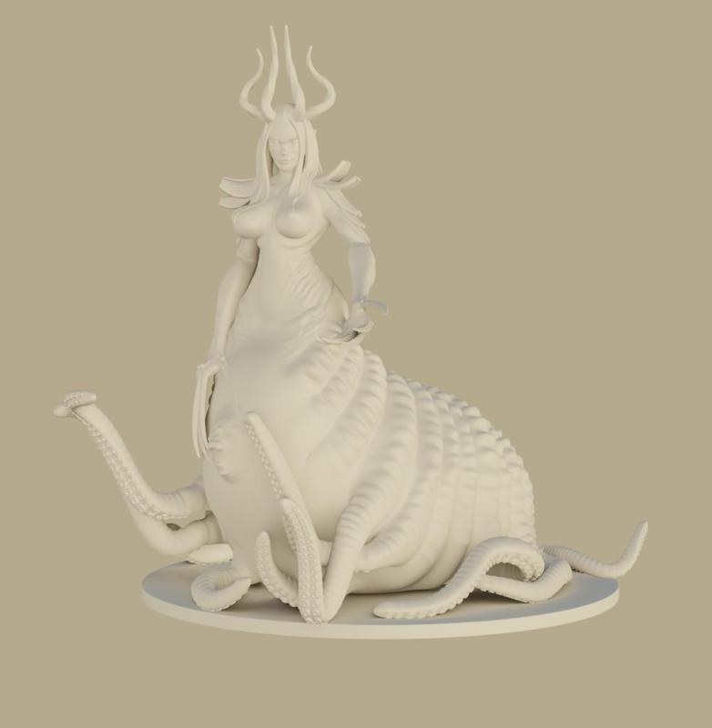 Tentacle Mom - Tabletop Miniature