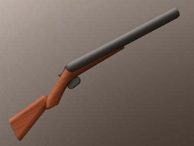 IZH-58 double barrels hunting shotgun for Lego minifigures