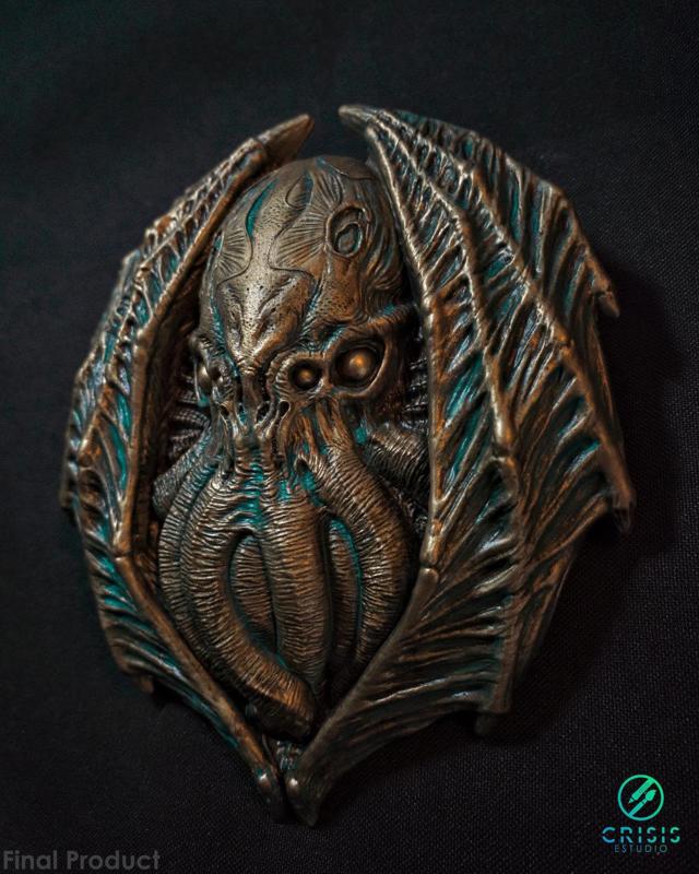 Cthulhu ancient medallion for 3d Print Model