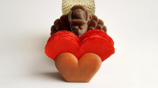 Valentine Turkey Bird 3D Model - Animated Coaster Planter Holder