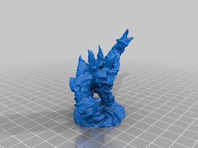 Elemental Golem dynamic pose & base