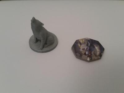 Descent 2nd ed. Wolf familiar mini