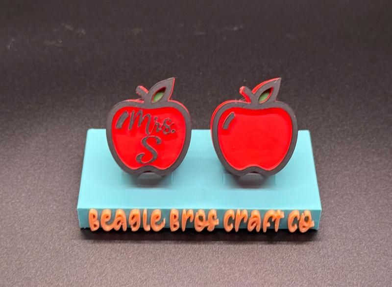 Stanley Teacher Apple Straw Topper