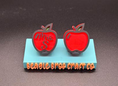 Stanley Teacher Apple Straw Topper