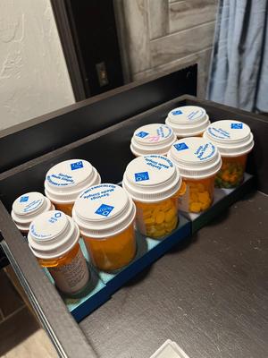 Pill Bottle drawer insert