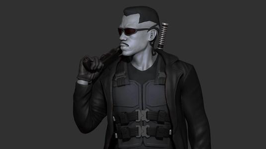 Blade - Likeness Wesley Snipes - 3d Print