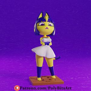 Ankha Figure with interchangeable head