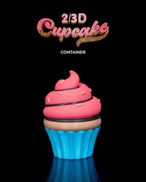 2/3D Cupcake Container