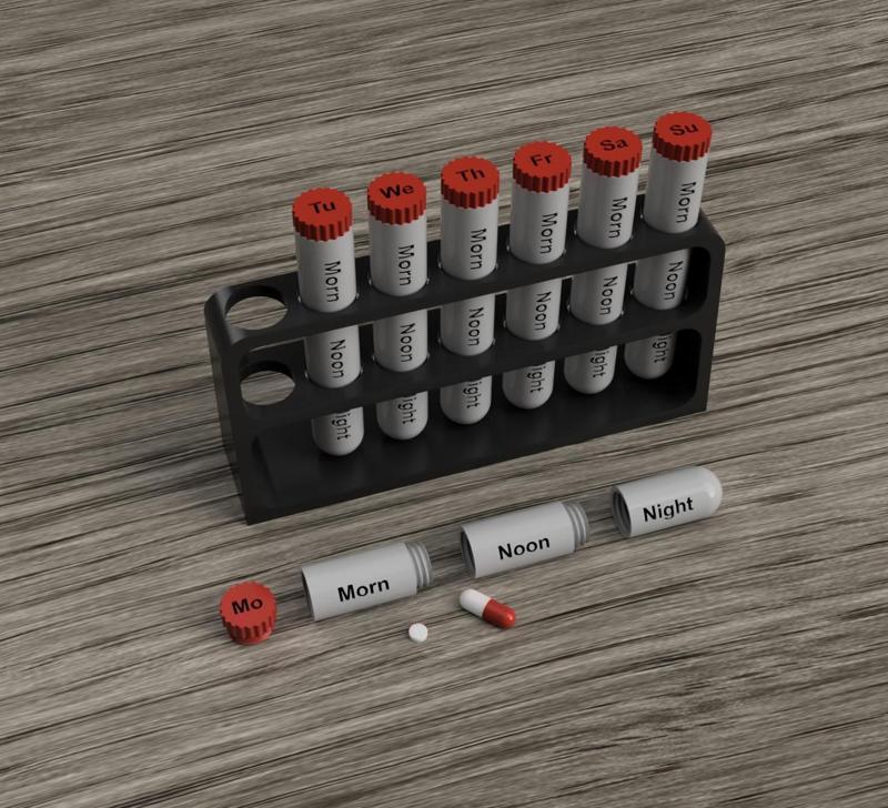 Laboratory design pill organizer