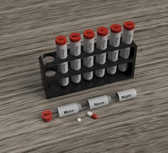 Laboratory design pill organizer
