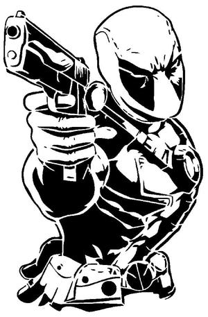 Deadpool stencil 2