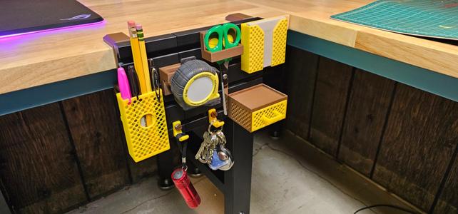 Modular Table Clamp Organizer System