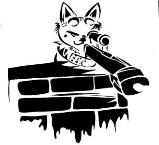 Sniper Kitty stencil