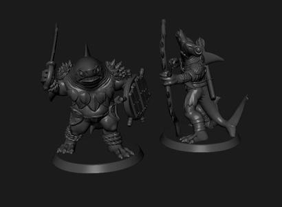 Sharkmen Dnd Minis