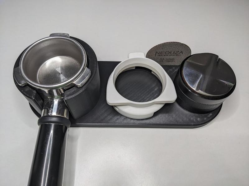Breville/Sage Espresso Tamping Station with metal mesh filter slot