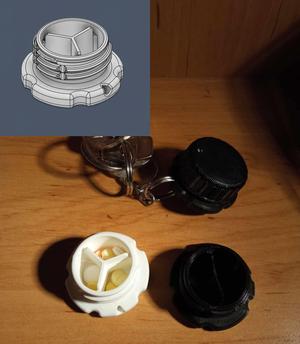 PET Cup box keychain watertight