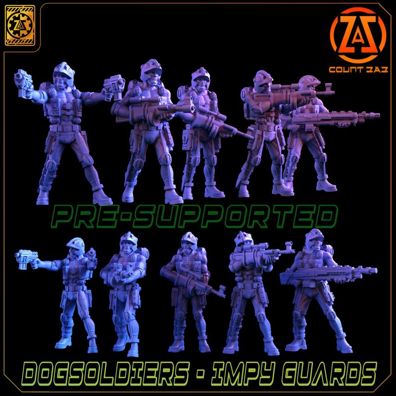 DOG SOLDIERS - 28mm Imp Guard ELITES Bundle of 5