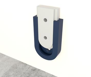 Simple but strong wall mount with various inserts