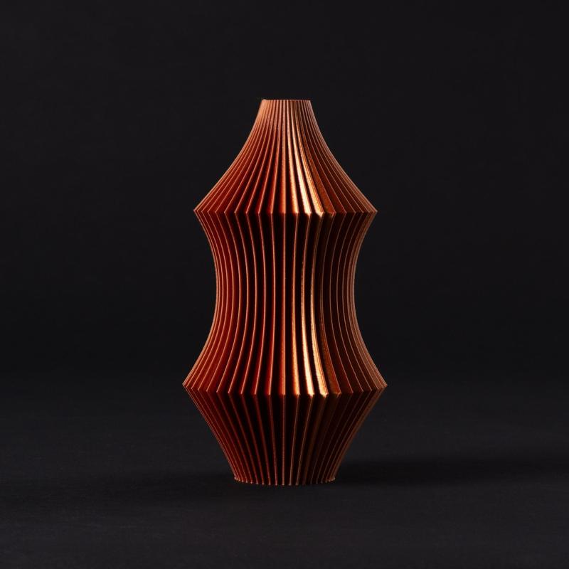 Japandi Vase with Ribbed Surface (vase mode)