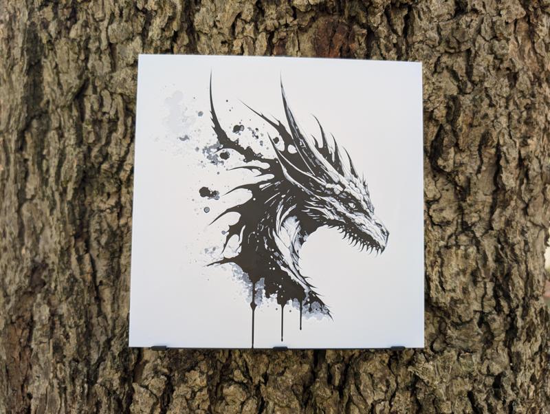 Dragon Bust - Queen Dragon Filament Painting