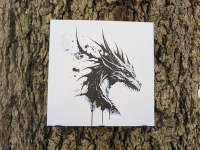 Dragon Bust - Queen Dragon Filament Painting