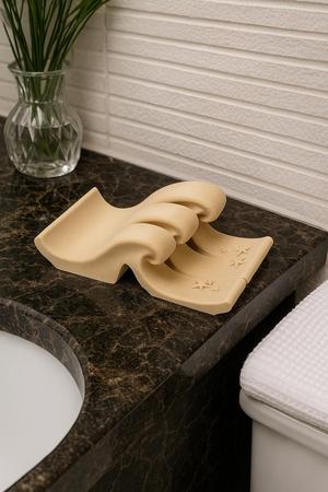 Wavelet Tray – Ocean-Inspired Tray for Towels and Small Items