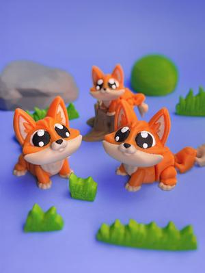 FREE flexi Fox Print-in-place