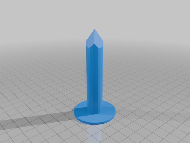 Magnified Pinewood Derby Axle