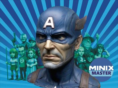 captain america bust