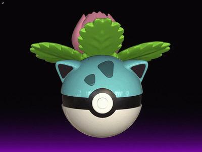 Ivysaur Pokeball 3D - Catch the Nostalgia!