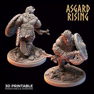 Midgard Viking Shieldman #1 - PRESUPPORTED
