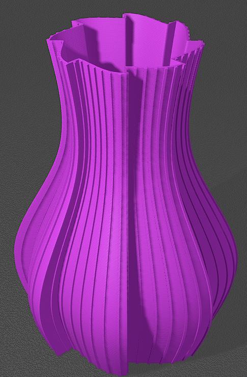 "Sawblade" Vase