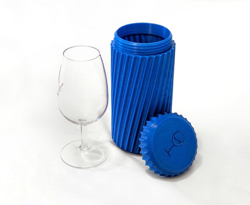 Universal wine glass protector for camping use