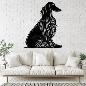 2D Afghan Hound Silhouette STL File for 3D Printing and Laser Cutting