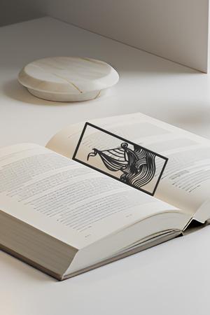 Ocean Ship Bookmark, Gift Idea