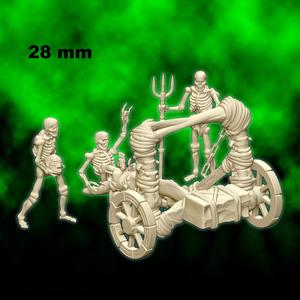 Skeleton Catapult - 28mm for wargame