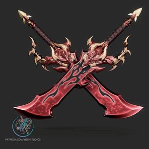 Demon King Daggers 3D Printer File STL (Solo Leveling)