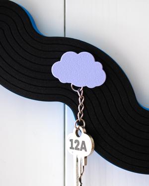 Cloud // Flatland Keychain Magnet