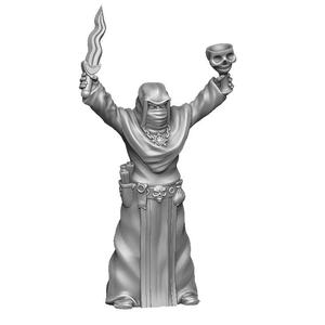 Cultist with ritual cup and dagger - supportless model