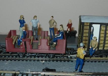 1/32nd 54mm Sitting station/coach people