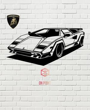 LAMBORGHINI COUNTACH - 2D WALL ART #2