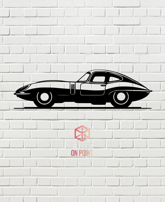 JAGUAR E-TYPE - 2D WALL ART #1