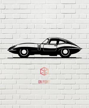JAGUAR E-TYPE - 2D WALL ART #1