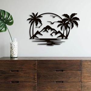 2D wall art Paradise view